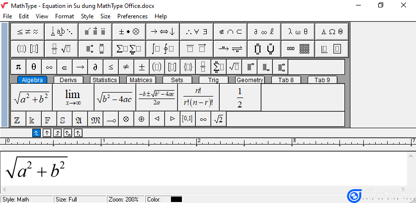 Tải MathType Miễn Phí - Soạn Thảo Công Thức Toán Học