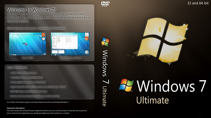 Tải Windows 7 Miễn Phí - Win 7 ISO Ultimate SP1 64bit,32bit